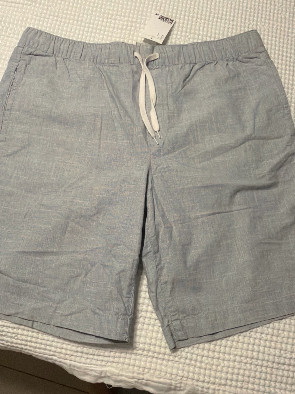 Men’s H&M Pale Blue Drawstring cotton Shorts
